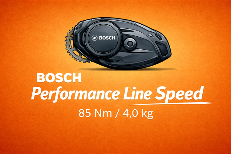 Bosch Performance Line Speed Mittelmotor mit 85 Nm Drehmoment und 4,0 kg Gewicht im Überblick