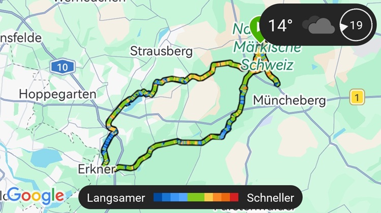 Reichweitentest mit MYVELO Molinar und Vakole Y20 Pro auf einer Tour durch Brandenburg